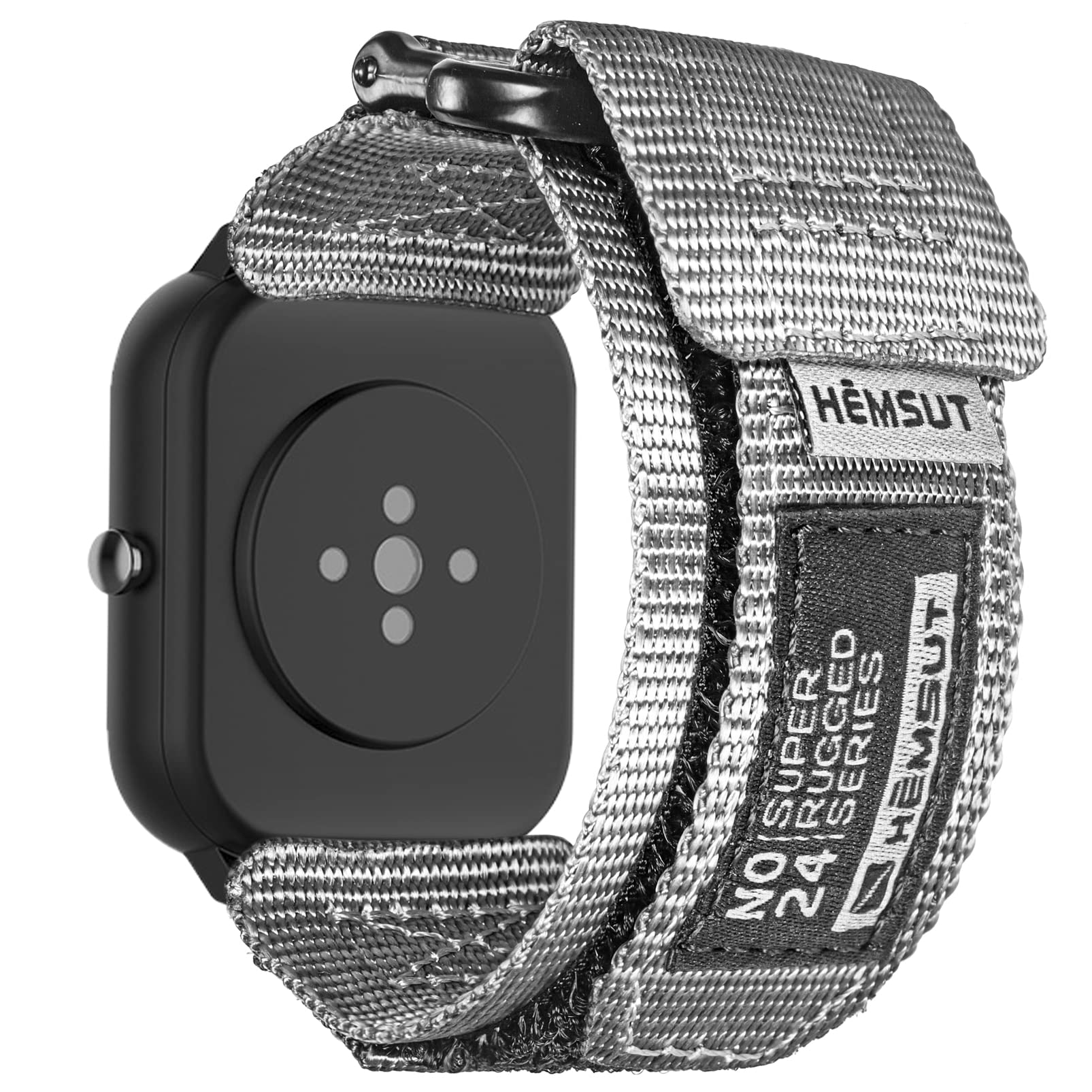torbollo Watch Bands Compatible with Amazfit, Rugged Nylon Sports Strap With Velcro Woven Loop Design for Amazfit GTS 4/4 Mini/3/2 /2e/2 mini, Bip 3 Pro / 3/U Pro/Bip/Lite/S/S lite