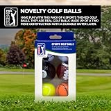 PGA Tour Coloured Golf Balls Set - 6 Designs Novelty Golf Balls Gift view 2