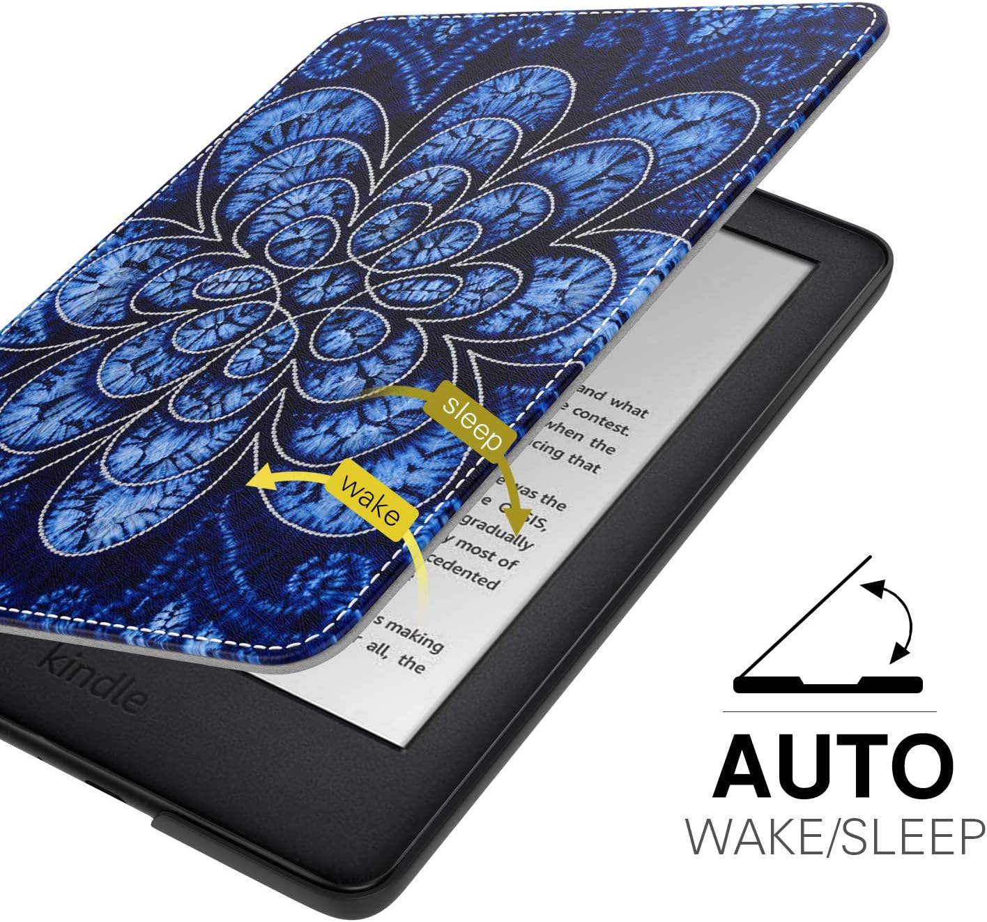 MoKo Coque Compatible avec Kindle /Kindle 8ème 2016,Housse Fin et