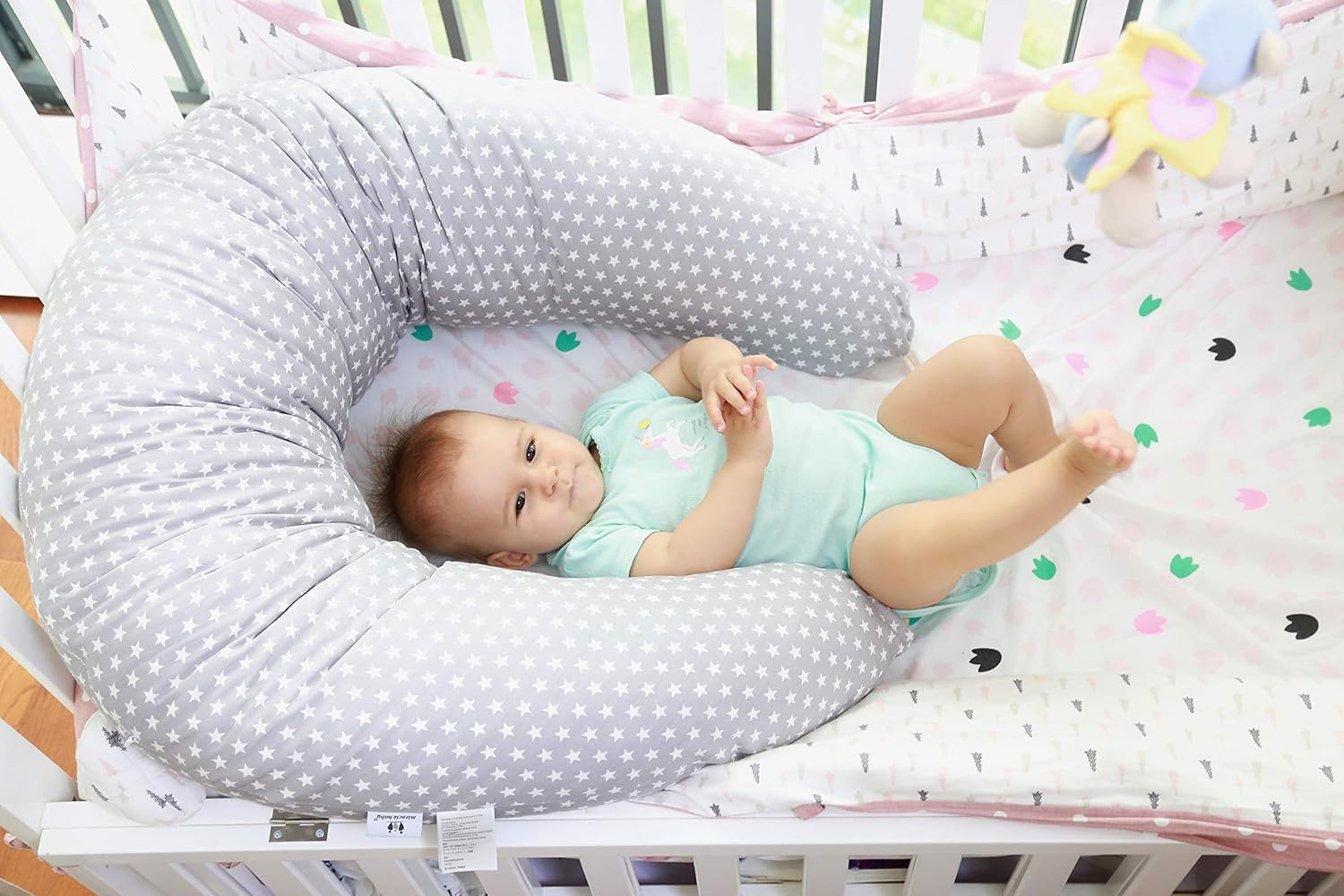 Coussin Dallaitement Pour Bebe Oreiller De Grossesse Ergonomique Pour Dormir Reducteur Du Corps Pour Femme Enceinte En 100 Coton Avec Couverture Remplacable Coussins D Allaitement Bebe Puericulture