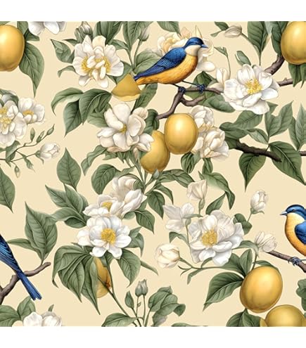 Livelynine Floral Wallpaper Peel and Stick Boho Vintage Green and White