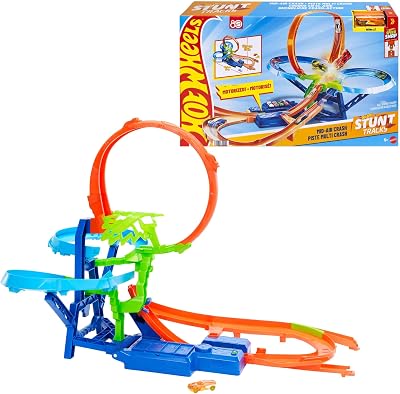Hot Wheels Stunt Track Mid-Air Crash 1:64 Scale Die-Cast Car Toy