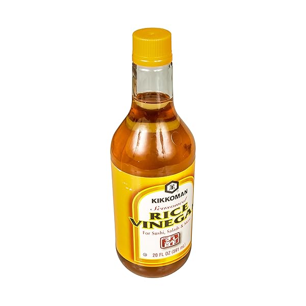 KIKKOMAN SEASONED RICE VINEGAR, 20 OUNCE