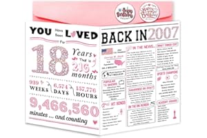 ATTLVV 18th Birthday Card,Happy 18th Birthday Gifts for Girls,Funny 18th Birthday Gift for Daughter Niece,Best 18 Year Old Bday Decorations for Girl