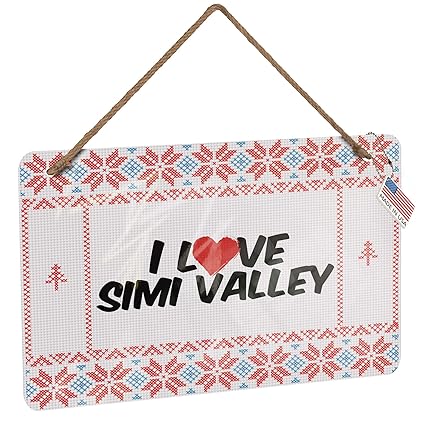 Amazon Com Neonblond Metal Sign I Love Simi Valley Vintage