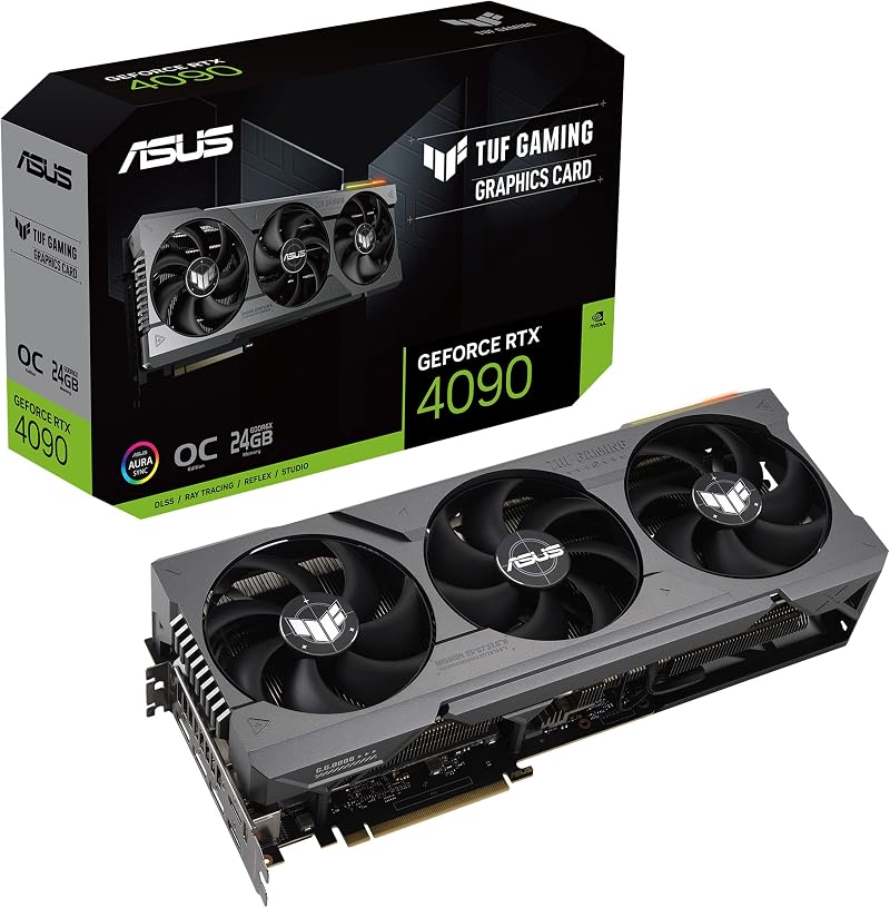 ASUS TUF Gaming GeForce RTX 4090 OC Edition 24GB GDDR6X PCIe 4.0 Graphics Card