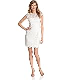 Adrianna Papell Women's Cap-Sleeve Illusion Lace Dress