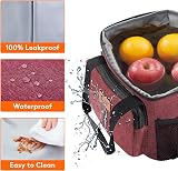 Lifewit Lunch Bag 9L Insulated Cooler 12 Cans Burgundy view 5