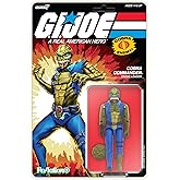 Super7 Reaction+ G.I. Joe Cobra Commander (Once a Man) - 3.75" G.I. Joe Action Figure with Accessories - Classic Cartoon Collectibles and Retro Toys