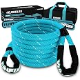 YUNFUER Kinetic Recovery Rope - 1" X 30 Ft, 48,600 Lbs Strength, 35% Elasticity Snatch Strap For Off-Road Recovery Of Trucks, SUVs, ATVs & UTVs