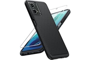 FNTCASE for Motorola Moto G-5G-2024 Case: Dual Layer Heavy Duty Cell Phone Protective Cover Shockproof Rugged with Non-Slip Textured - Military Drop Protection Bumper Tough Case (Black)