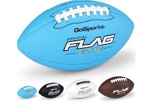 GoSports Elite Flag Footballs - Mini, Pee Wee, Junior & Youth Sizes | Premium Game Ball Feel, Maximum Grip, Kids Flag Football Equipment for Training and Game Day