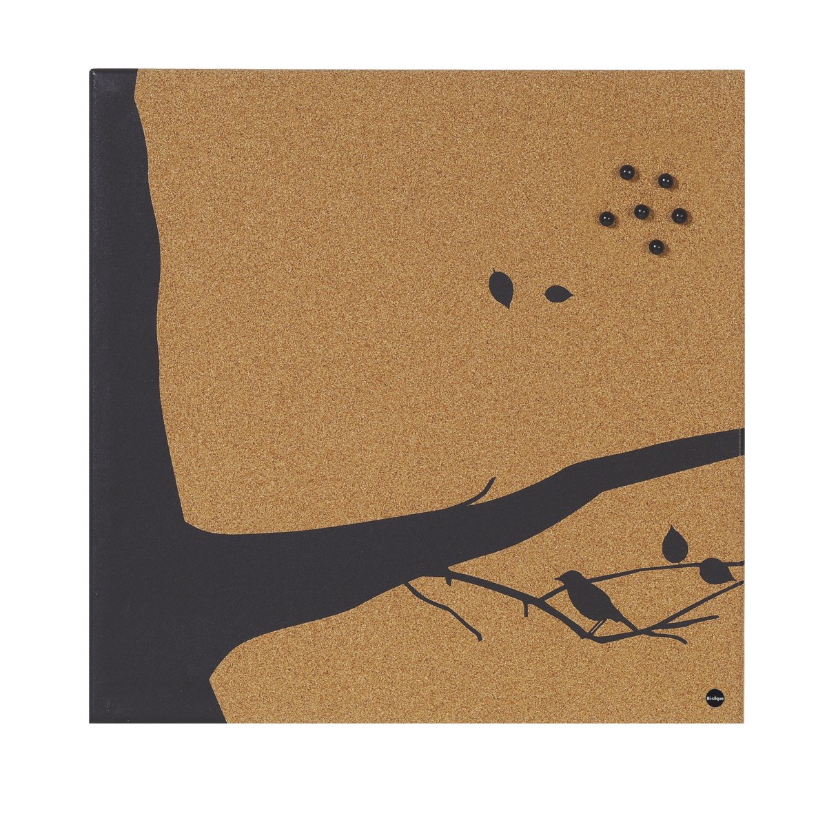 Bi-Office SF751265397 Black Swallow Board 01 in Cork, 40x40