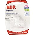 NUK Replacement Silicone Spout, Clear Pack of 2
