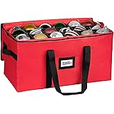 Christmas Ornament Storage Container,Box Stores Up to 54, Adjustable Dividers, Large Organizer Bin to Protect and Store Holiday Décor