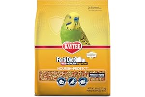 Kaytee Forti-Diet Pro Health Egg-Cite Nourish+Protect Parakeet, Supports Breeding and Molting, Nutrition Backed by Science, Digestive Health, 5 pounds