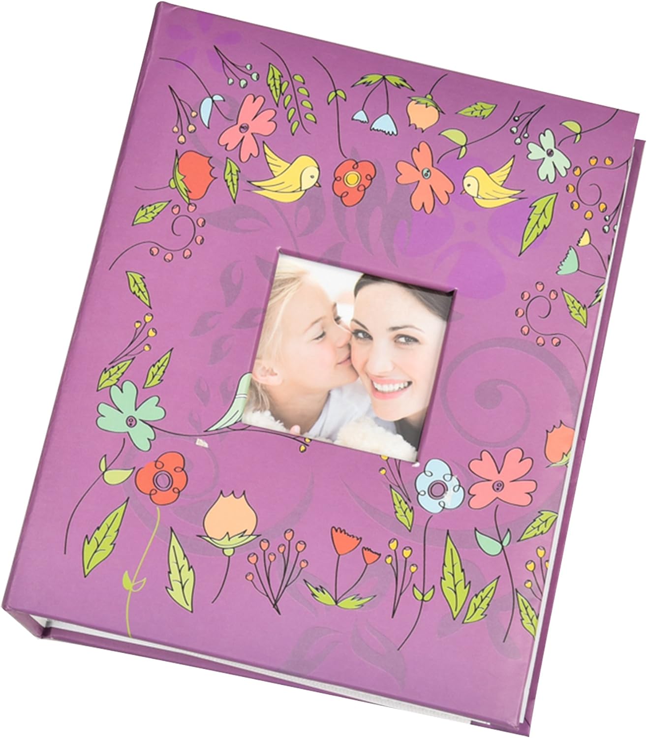 Photo album for 4"X6" Photo with Window Fashion Design 200 Holds (PURPLE BIRD), 22 x 4.8 x 17.8 cm - Image 3