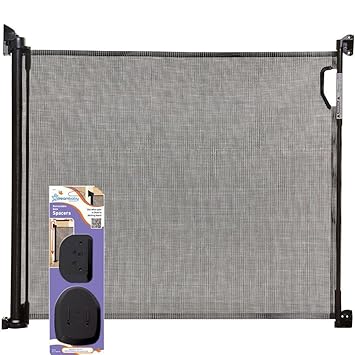 dreambaby retractable gate black