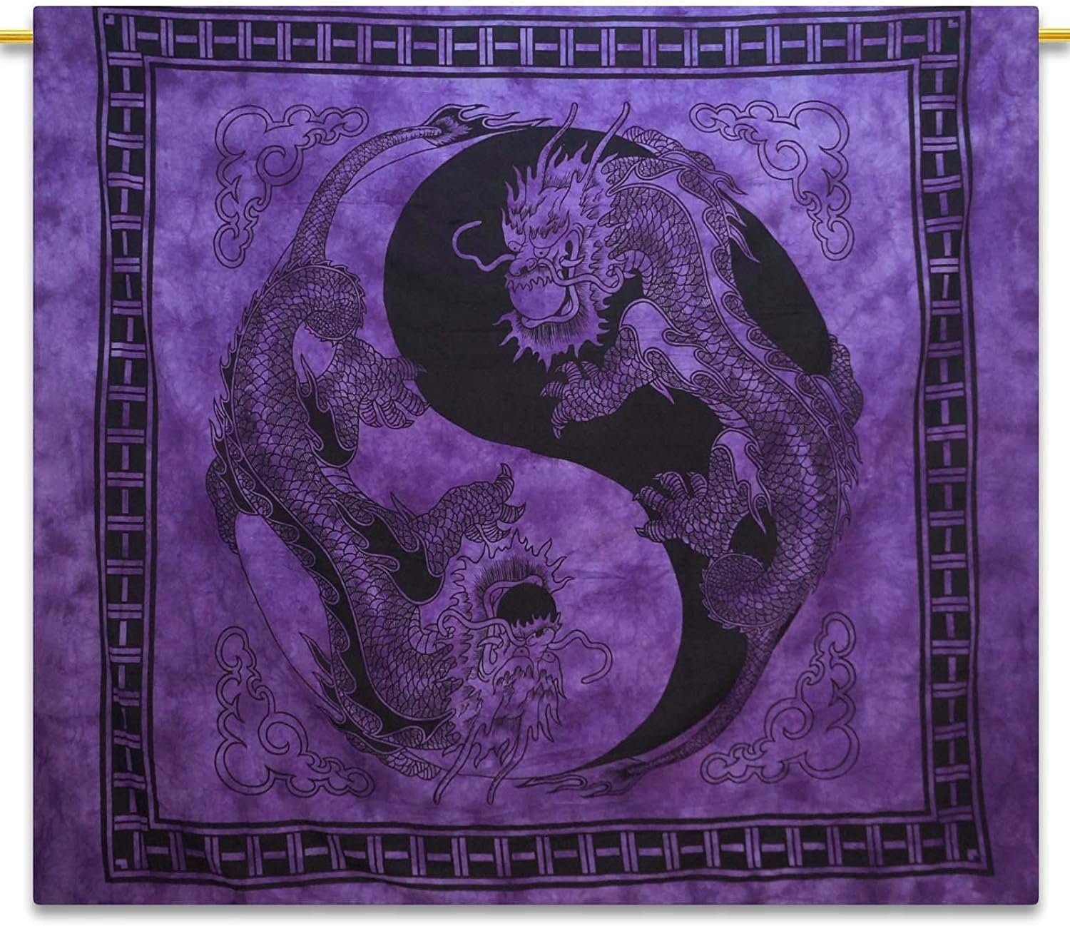 Chinese Dragon Tapestry Bohemian Wall Hanging, Chinese Wall Art,Yin