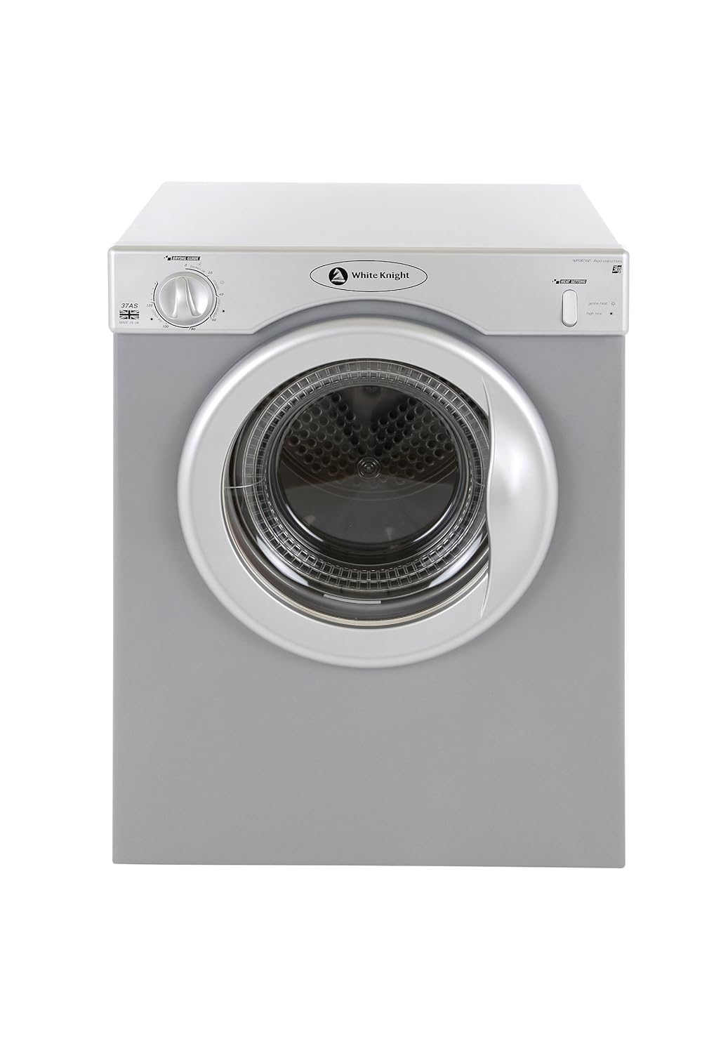 White Knight 38AS Compact Tumble Dryer 3 Kg Silver Cheap Appliances02 Shop