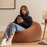 icon Kingston Cord Bean Bag Chair Large Dusk Pink with Filling Included view 2