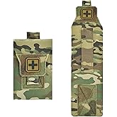 Mini IFAK Micro Trauma Pouch | Compact Empty EDC First Aid Organizer | Portable Stop Bleeding Supplies Pouch for Medic Gear & Survival Kits