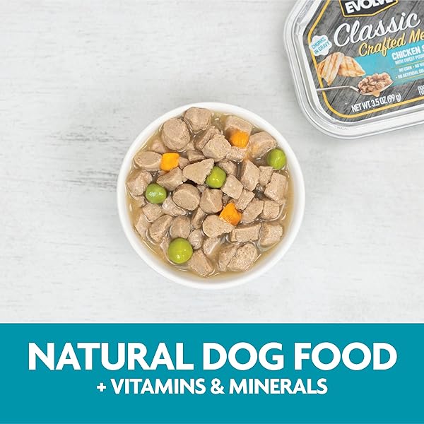 EVOLVE CLASSIC CRAFTED MEALS CHICKEN STEW WET DOG FOOD | 3.5 OZ