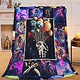 Astronaut Blanket Astronaut Throw Blanket Soft Cozy Warm Fuzzy Fleece Lightweight Plush Merch Animals Decor Gifts for Lover Man Woman Boys Girls Couch Bedding Sofa 50"X40"