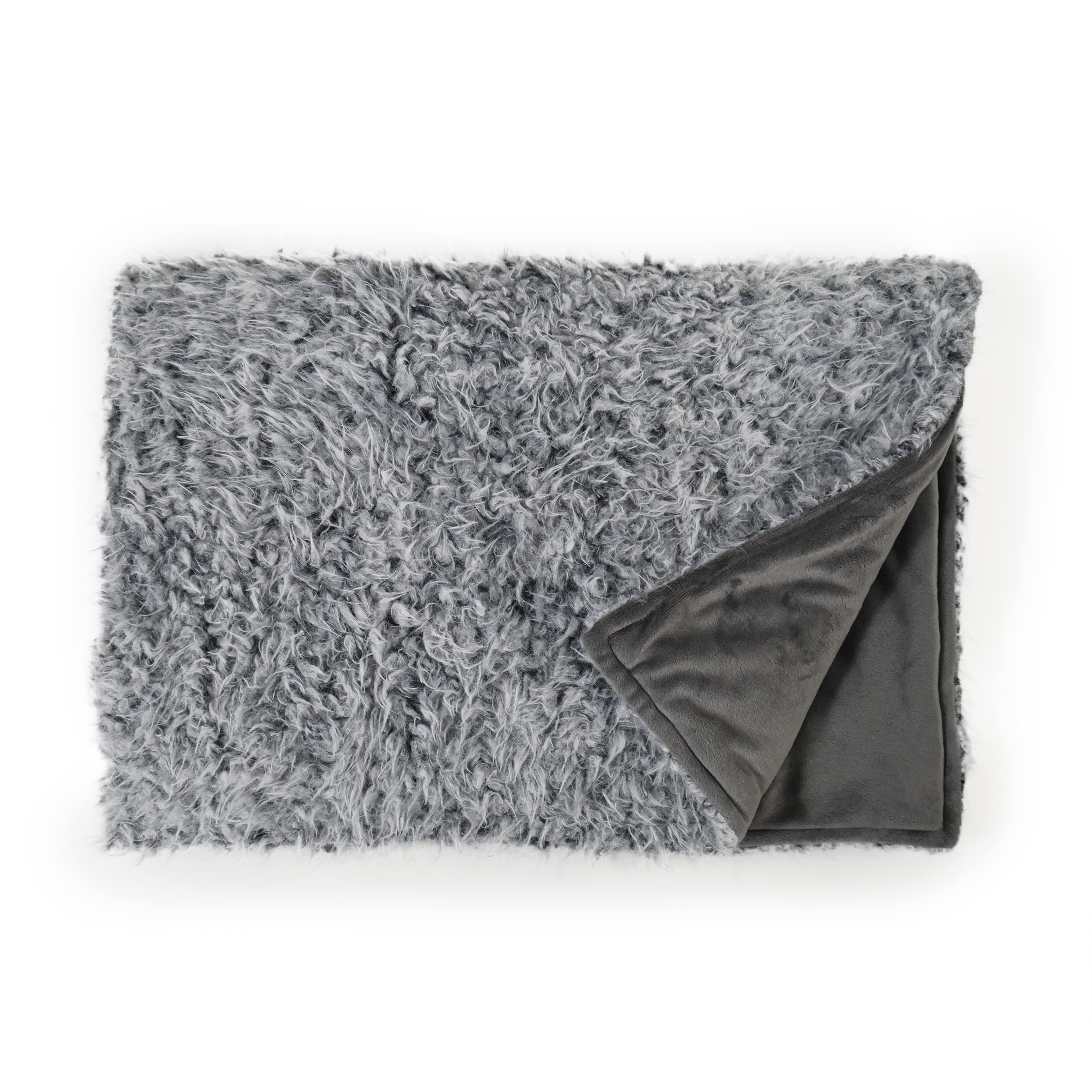 Rosewood Silver Fluff Blanket, Luxury Pet Blanket, 70cm x 110cm, 04471