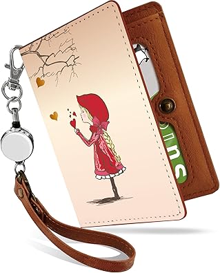 Amazon パスケース 定期入れ リール付き かわいい 赤ずきん 子供 桃 メルヘン 赤ずきんちゃん 二つ折り 中がみえない おしゃれ レディース あかずきん ピンク 赤ずきん 子供 桃 Ps Pretimo 定期入れ