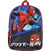 Marvel Spiderman Web Shooting Stance 16" Two Panel School Travel Backpack