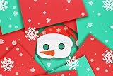 HENBRANDT 12x Kids Christmas Paper Party Masks 3 Designs - Fancy Dress Stocking view 3