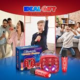 Braxel Karaoke Machine 2 Microphones Bluetooth Speaker Kids Gift Toy view 6