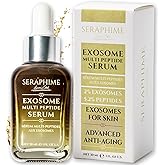 Seraphime Exosome Multi-Peptide Serum – 2% Exosomes, Argireline, Copper Peptides (GHK-CU), Oligopeptide-1 (EGF) & Hyaluronic Acid – Advanced Anti Aging Skincare Stem Cell Serum with Multi Peptide