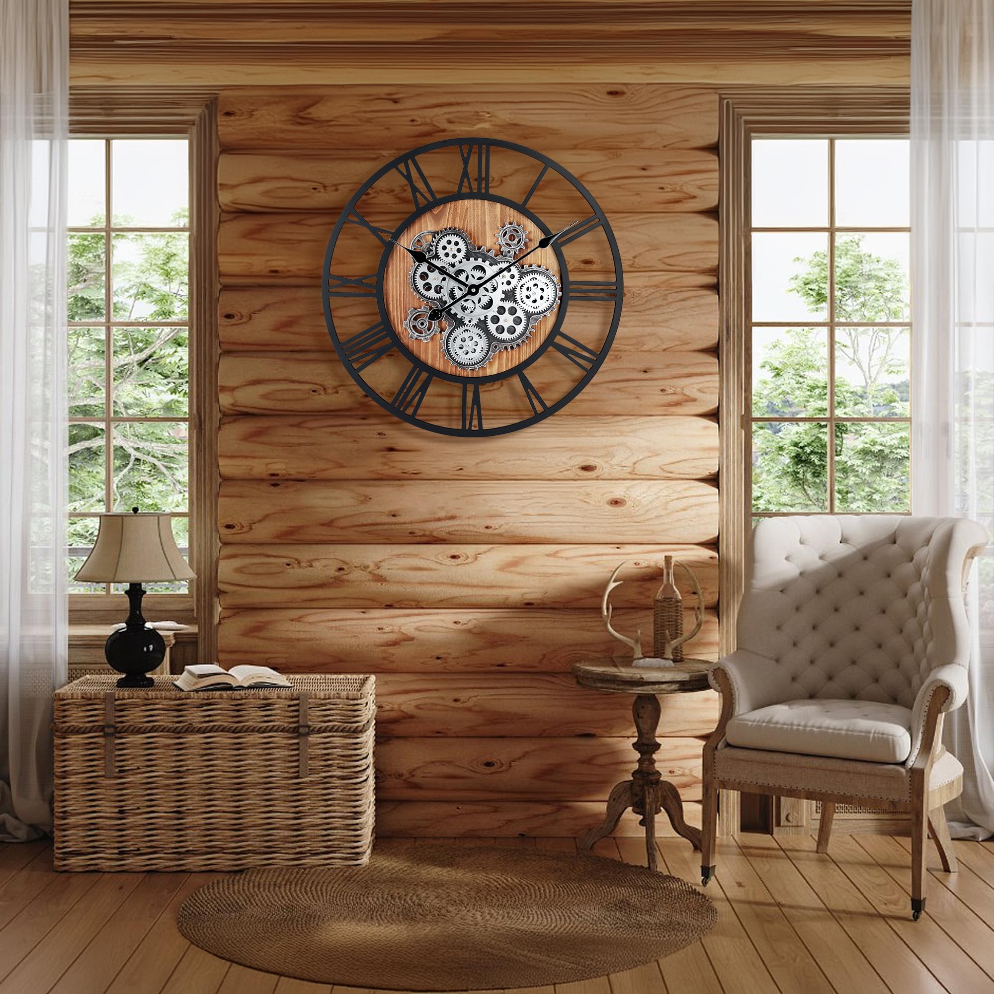 Moving Gears Wall Clock