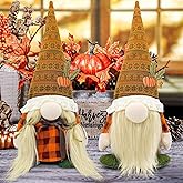 Fall Decorations for Home - Fall Decor - Cute Thanksgiving Gnomes Plush Doll for Office, Indoor, Living Room, Tiered Tray, Harvest Table Supplies - Autumn Birthday Gifts Basket Ideas for Women