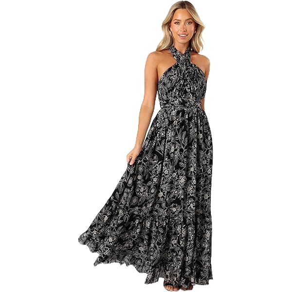 Eden Maxi Dress - Black XS at Amazon Women's Clothing store Eden Maxi Dress - Black XS at Amazon Women's Clothing store