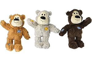 Kong Medium/Large Wild Knot Bear for Medium and Large Sized Breed Dogs (Pack of 3)