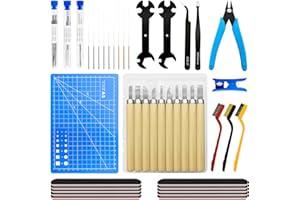 TIOPY 61 Pieces 3D Printer Tool Kit 3D Print Accessories Nozzle Cleaner 3D Printing Tools Model Clean up Set