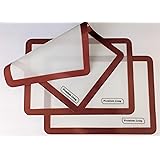 Silicone Baking mat, Half Sheet, 16.5" L x 11.5" W x 0.75 MM Thick, Reusable Baking Sheet Liner, Thick, Non-Stick, Easy Clean