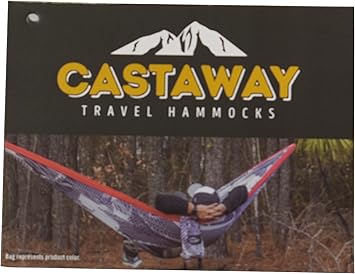 Amazon Com Castaway Hammocks Double Travel Hammock Red White Blue Sports Outdoors