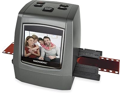 Magnasonic 22MP Film Scanner 35mm 110 Super 8 Slides Negatives 2.4" LCD