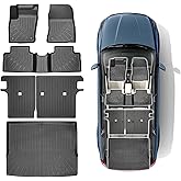 All Weather Floor Mat & Cargo Liner for New 2025 2026 Nissan Kicks Non-Slip, Custom Fit 1st & 2nd Row with Trunk Mat Liner Ba