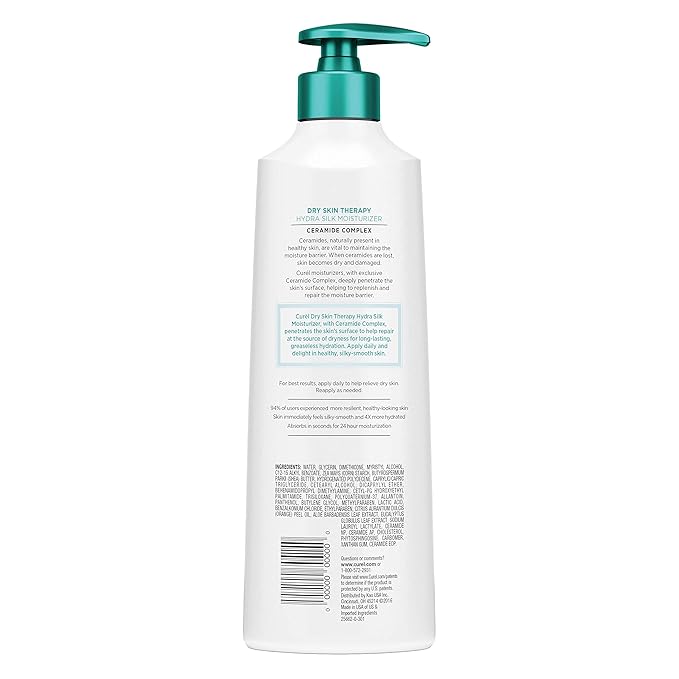 curél dry skin therapy hydra silk moisturizer
