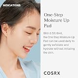 COSRX One Step Moisture Up Pads 70 ct BHA Toner Sensitive Skin Daily Gentle view 2