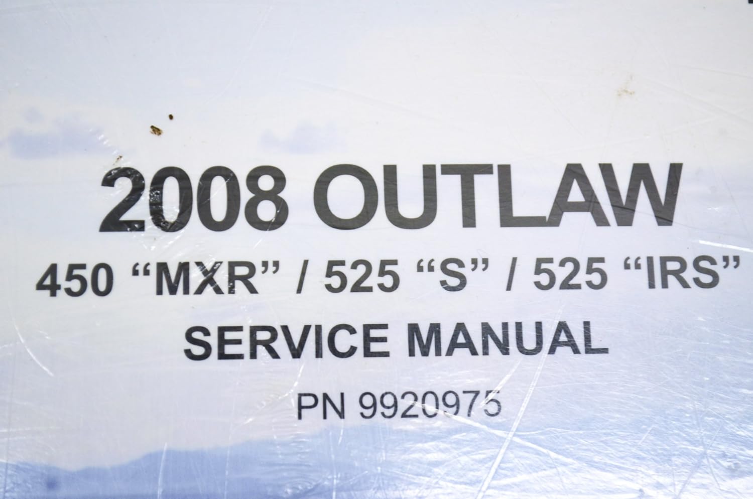 Amazon.com: New OEM 2008 Polaris Outlaw 450 525 S IRS Service Shop Manual  9920975: Automotive