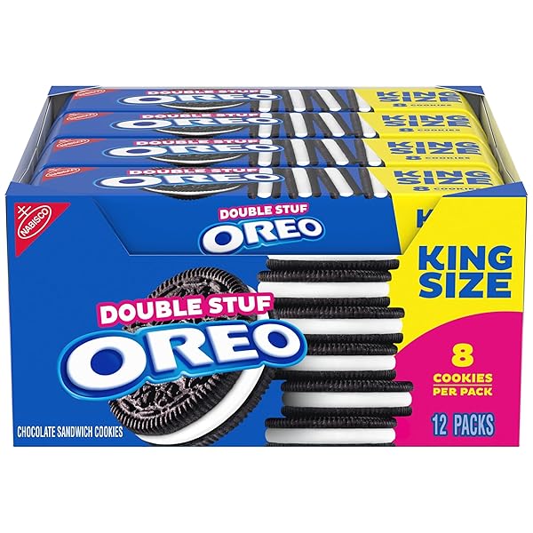 OREO DOUBLE STUF CHOCOLATE SANDWICH COOKIES, KING SIZE,...