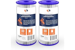 Aquaboon 5 Micron Pleated Sediment Water Filter 10 x 4.5 Cartridge - Whole House Water Filter Replacement - Whole House Water