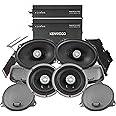 Kenwood Excelon P-HD3FR Audio Package for Select 2014-Up Harley-Davidson Models - (2) XM160-2 Audio Amplifier, (2) 6.5" Excelon XM65F & (2) 6"x9" XM69R Motorcycle Speakers, CA-CUT14 Saddlebag Kit