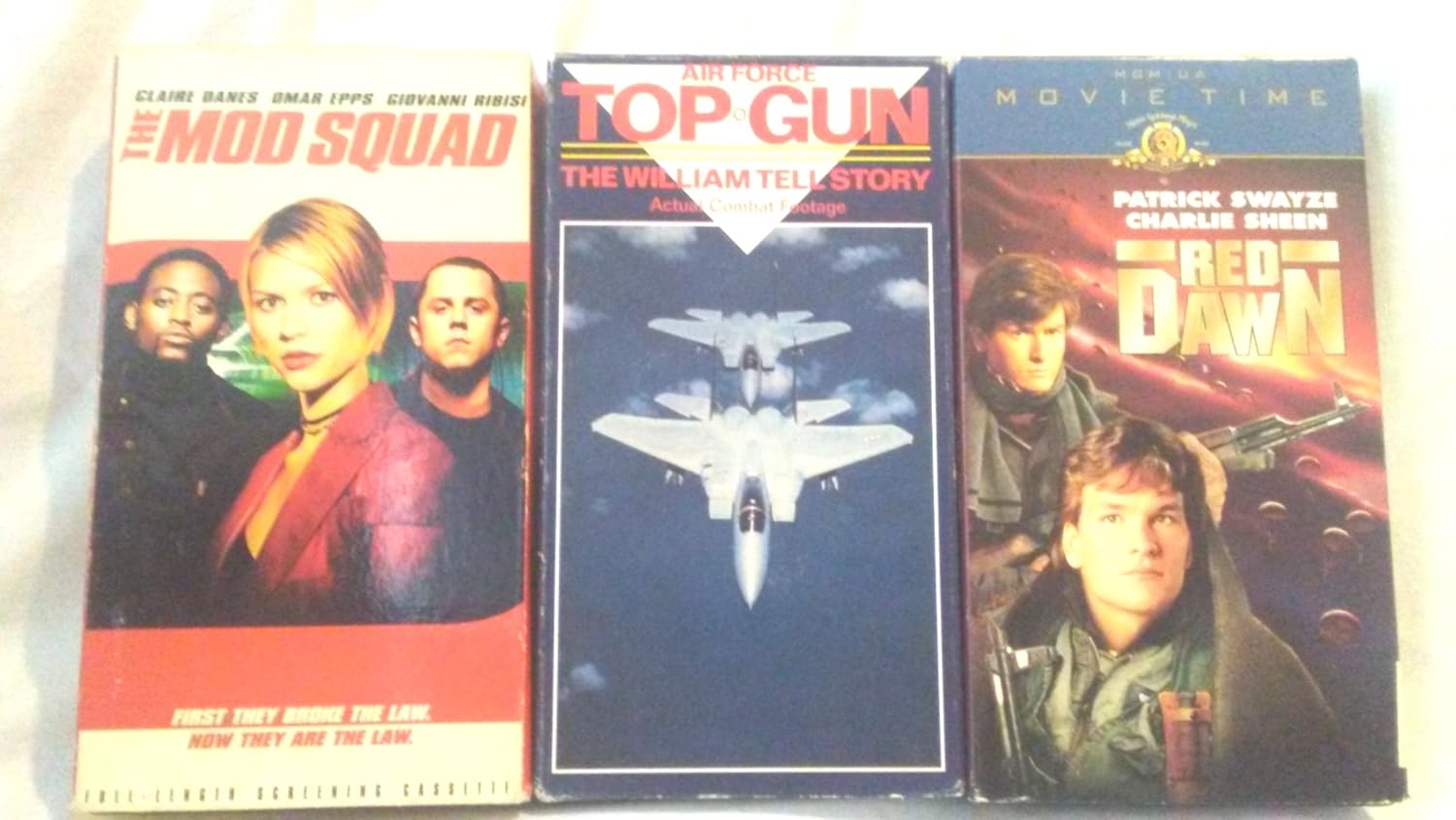 Amazoncom Lot Of 3 Action Movies Vhs Red Dawn Vhs The Mod